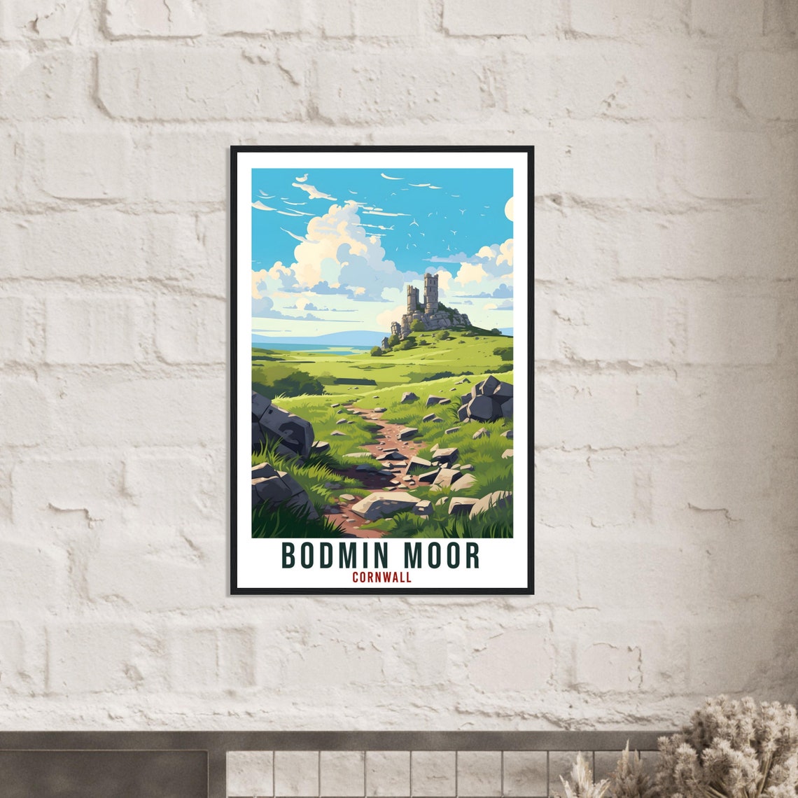 Bodmin Moor Cornwall Rolling Hills Ancient Stone Tower Poster - Image 4