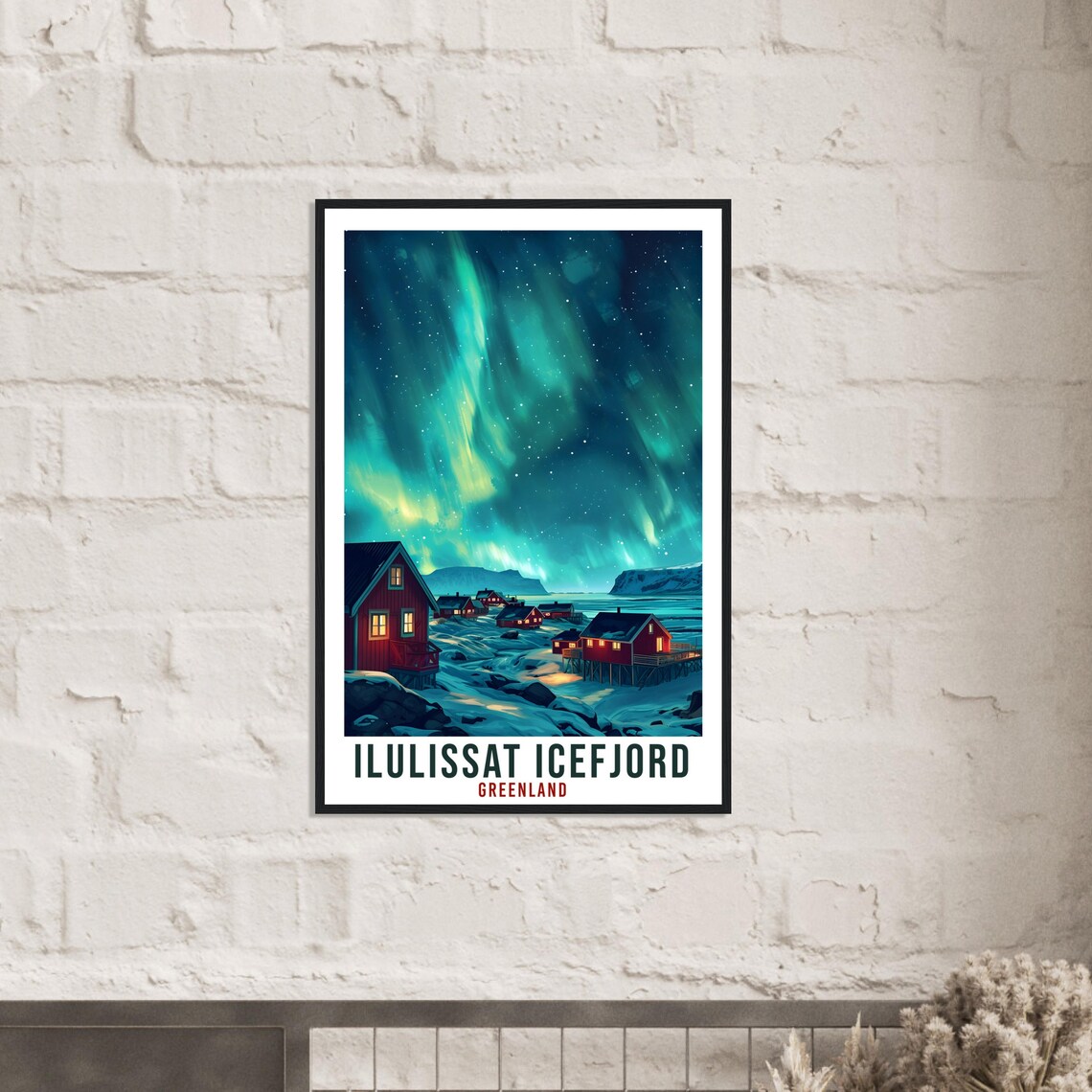 Ilulissat Icefjord Travel Poster, Greenland Landscape - Image 3