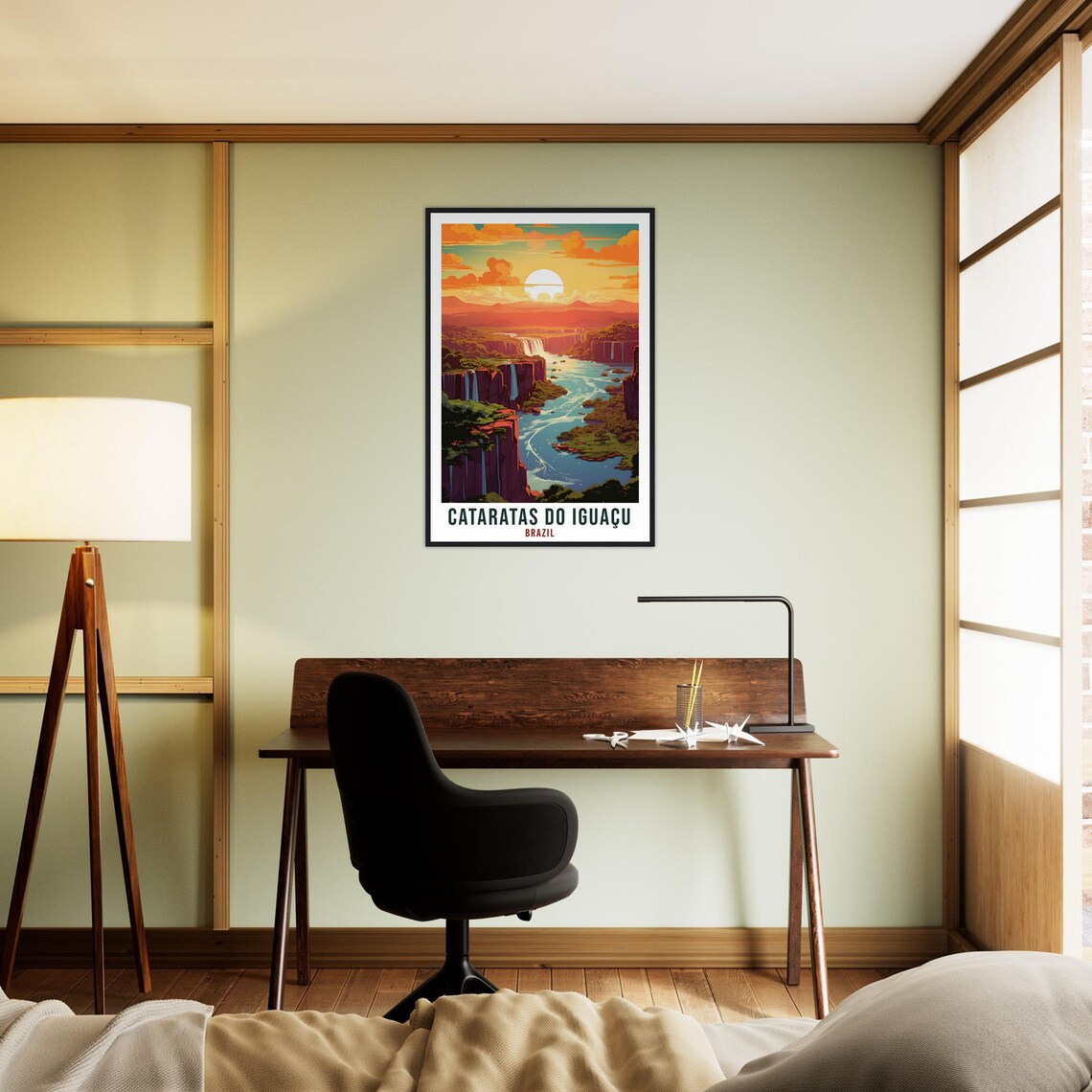 Cataratas Do Iguau Travel Poster, Brazil Landscape - Image 2