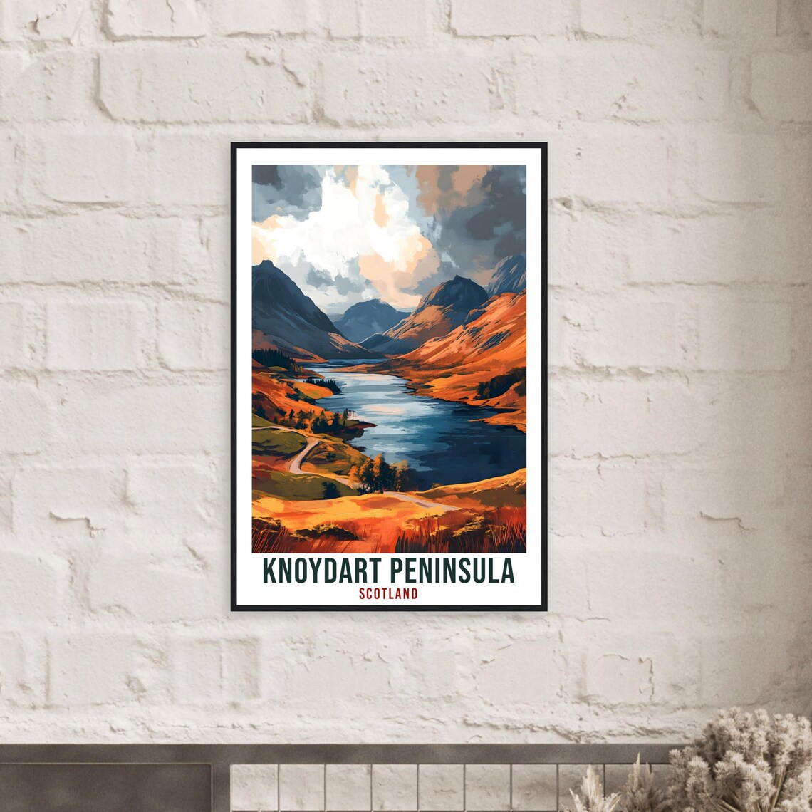 Knoydart Peninsula Scotland Loch Sunset Mountains Travel Poster - Image 2