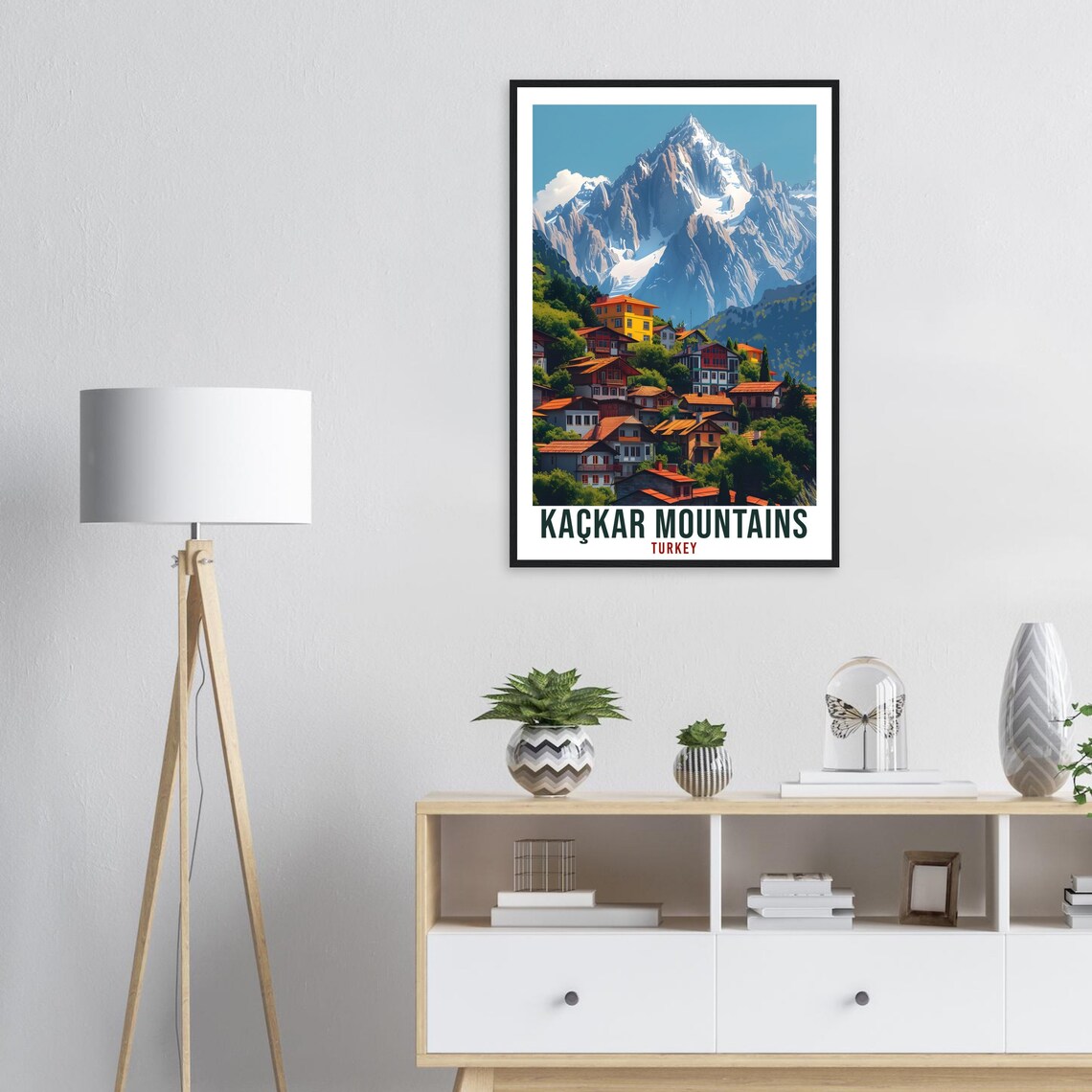 Kackar Mountains Turkey Snowy Alpine Village Summit Travel Poster - Image 4