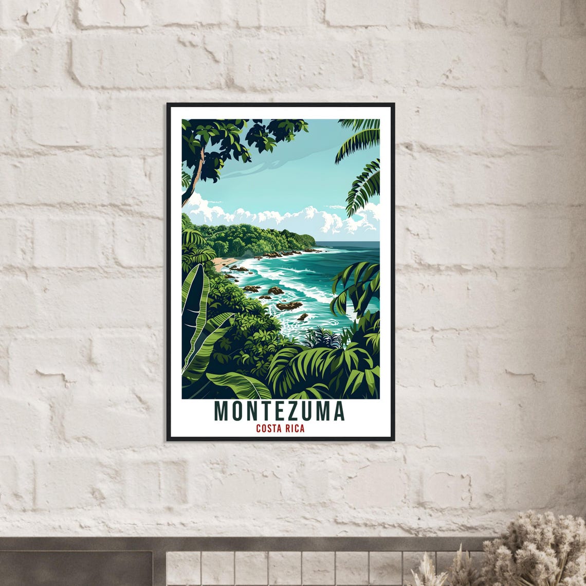 Montezuma Costa Rica Travel Print Wall Art Wall Hanging Home Dcor Montezuma Gift Wall Art Artwork Travel Art Costa Rica City Travel Poster - Image 3