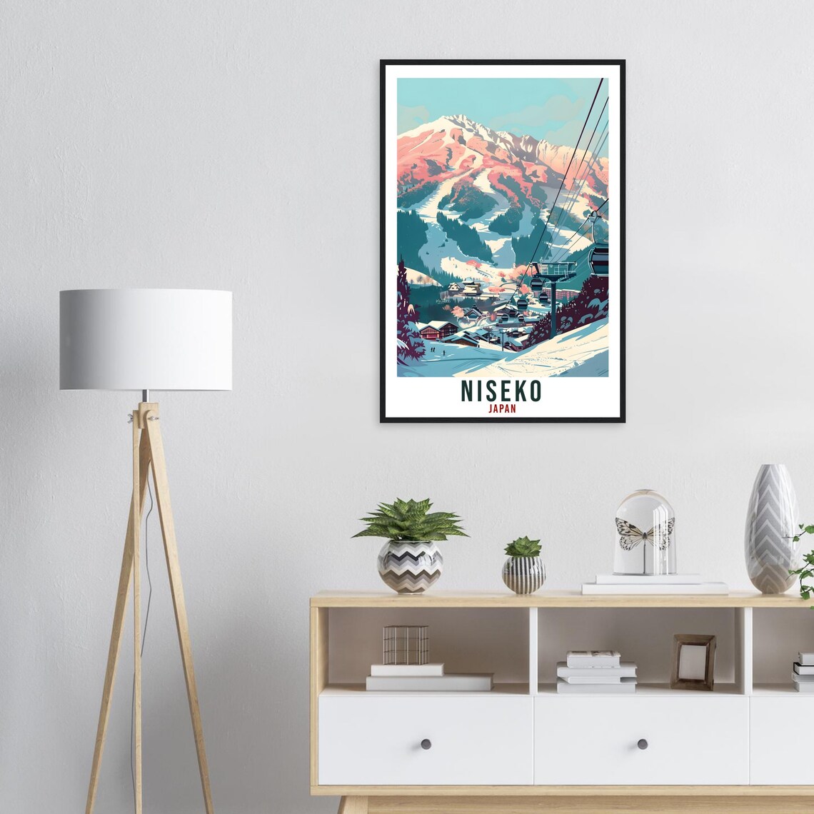 Niseko Ski Resort Travel Poster, Japan Home Decor - Image 3