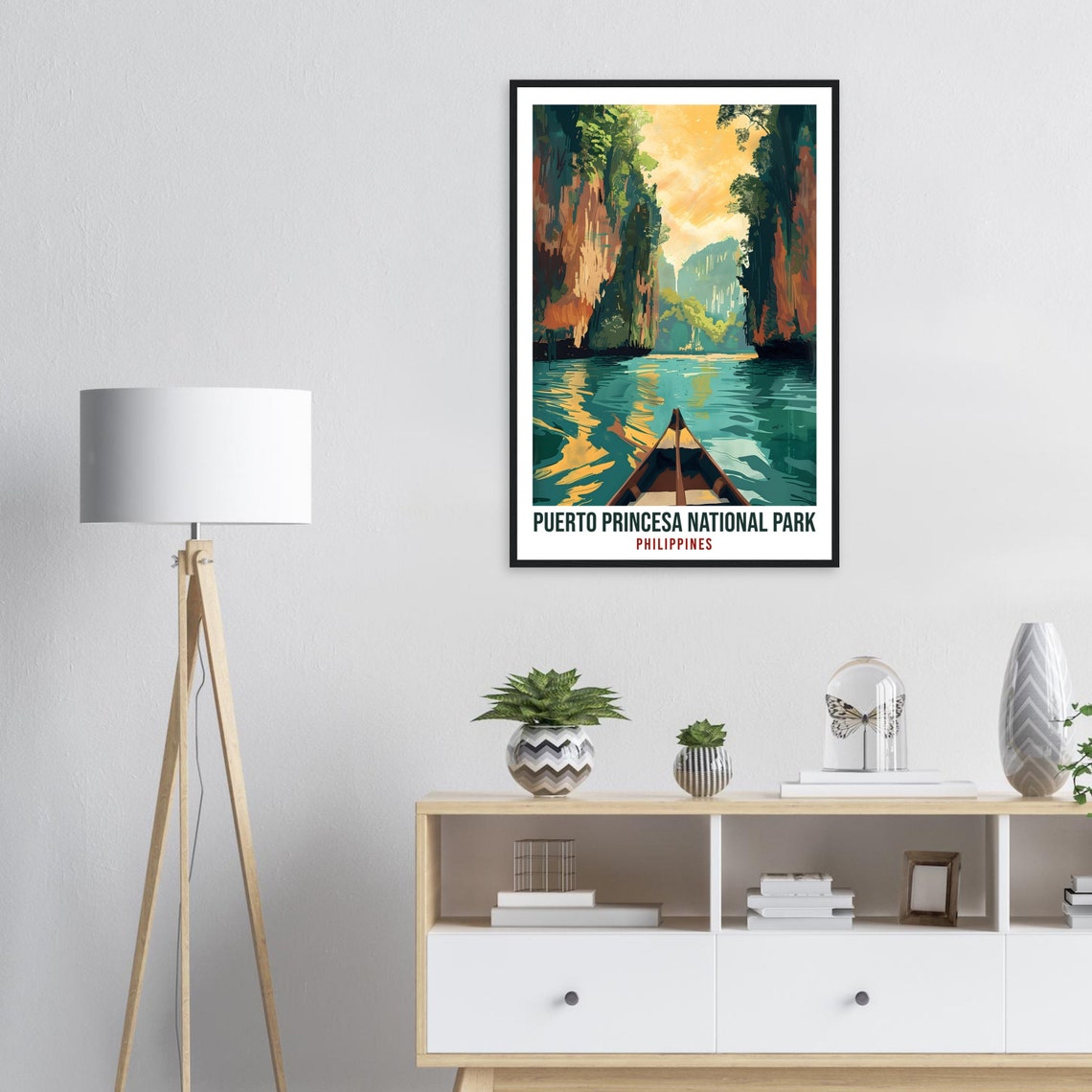 Puerto Princesa Underground River Canyon Philippines Travel Poster - Image 2