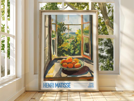 Henri Matisse Open Window Art Exhibition Print Gallery Classic Fauvism Painting