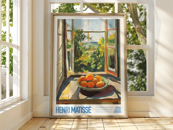 Henri Matisse Open Window Bowl Of Oranges Exhibition Gallery Poster