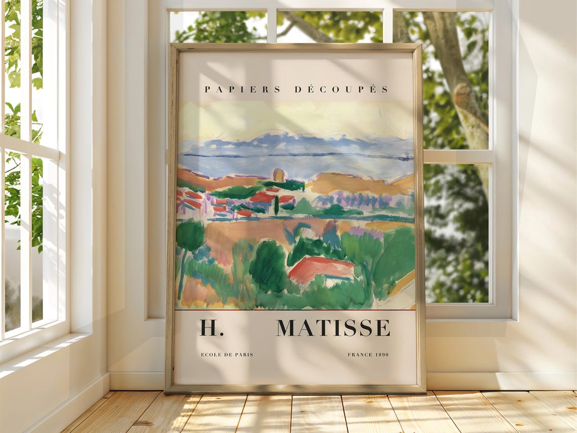 H Matisse Ecole de Paris 1890 Fauvist Landscape Papiers Poster
