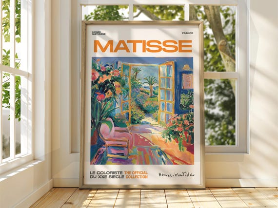 Henri Matisse Cosy Room Art Exhibition Print Gallery Classic Living