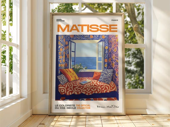 Henri Matisse Cosy Room Art Exhibition Print Gallery Classic Living