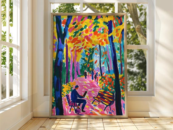 Henri Matisse Style Floral Art Exhibition Print Gallery Classic Fauvism Painting
