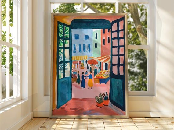 Henri Matisse Style Street Art Exhibition Print Gallery Classic Fauvism Painting