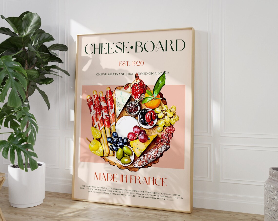 Cheeseboard Mid-Century Modern Exhibition Poster