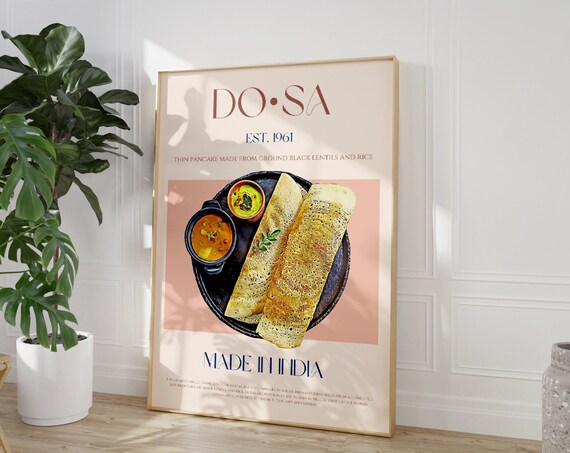 Dosa Mid Century Modern Exhibition Poster Print