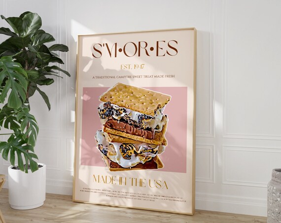 Smores Mid-Century Modern Exhibition Poster