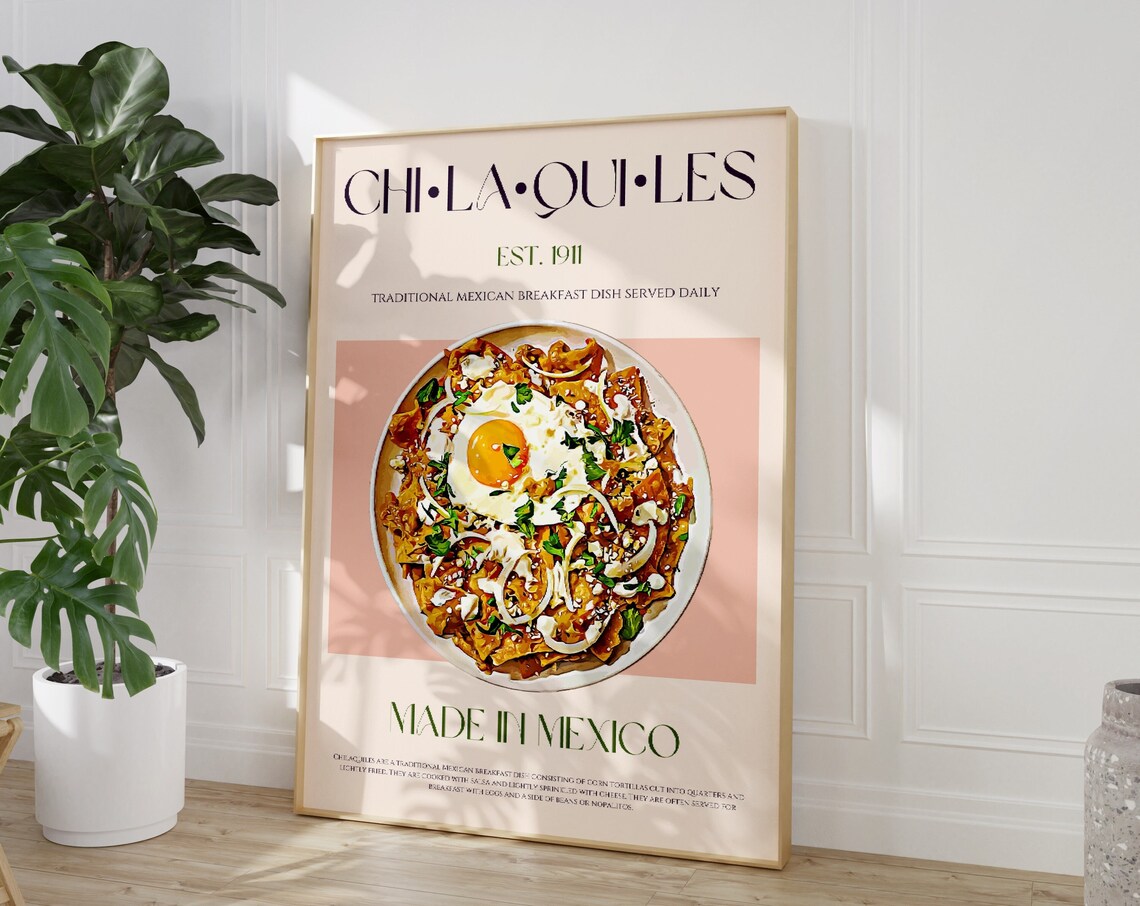 Chilaquiles Mid-Century Modern Mexico Art Print