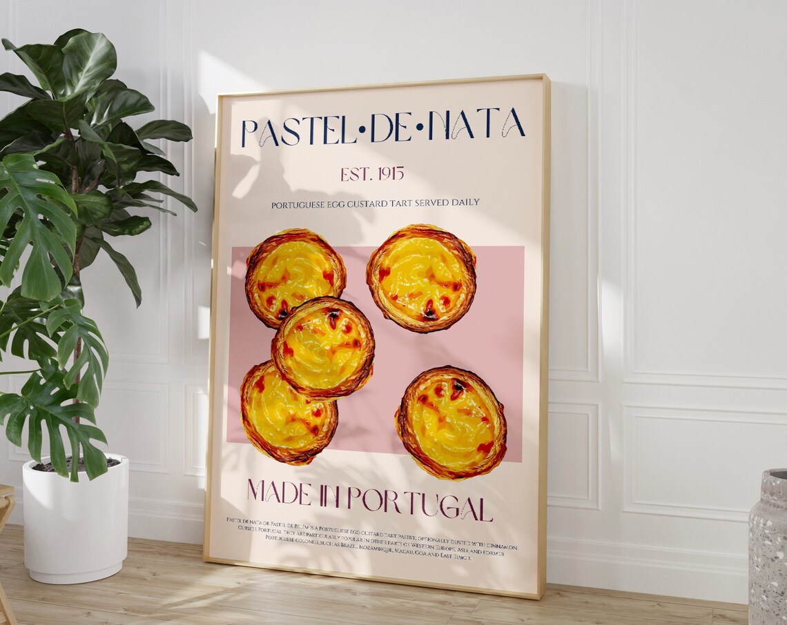 Pastel De Nata Vintage Exhibition Poster Print