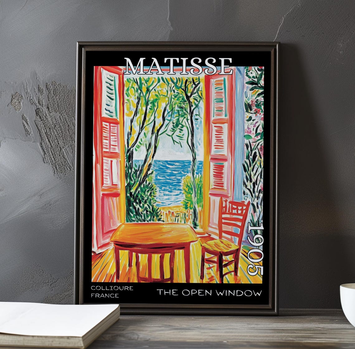 Henri Matisse The Open Window Sunny Terrace Table Sea View Poster