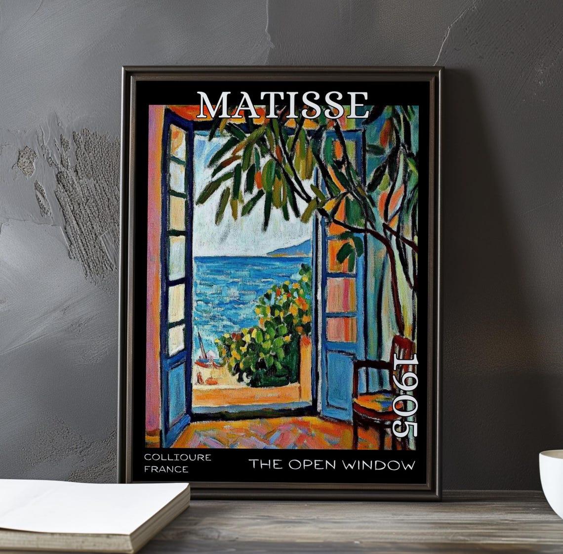 Henri Matisse The Open Window Olive Branch Sailboat View Poster