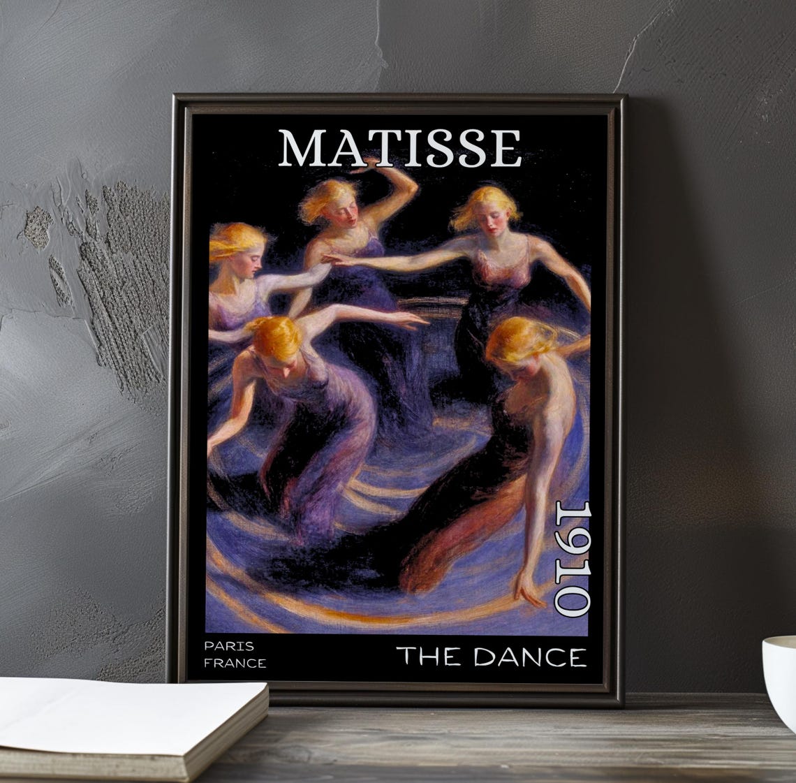 Henri Matisse The Dance 1910 Six Dancers Green Gold Swirl Poster