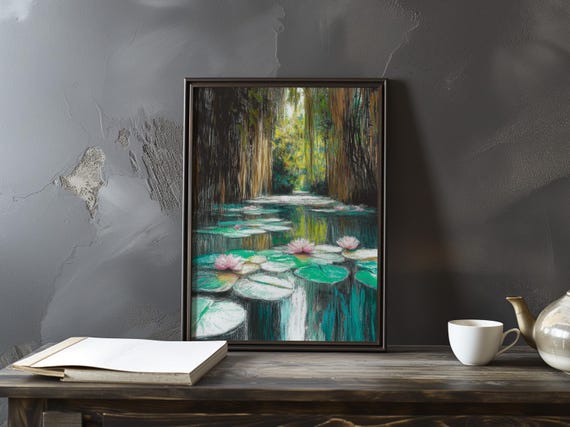 Claude Monet Poster Water Lilies Impressionist Gallery Print Lily Art Home Decor Impressionism Prints