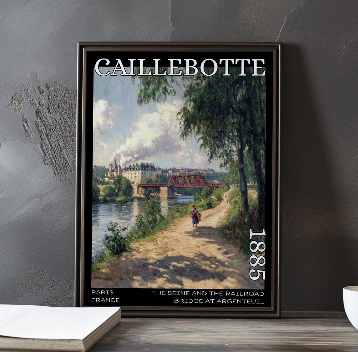 Gustave Caillebotte Seine Riverside Path Argenteuil 1885 Poster