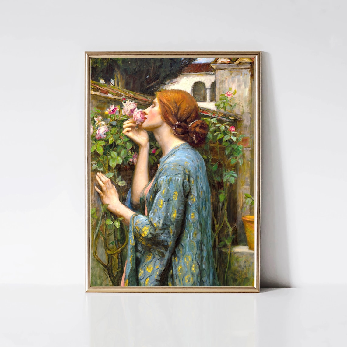 The Soul Of Rose, Pre-Raphaelite Woman Portrait Print