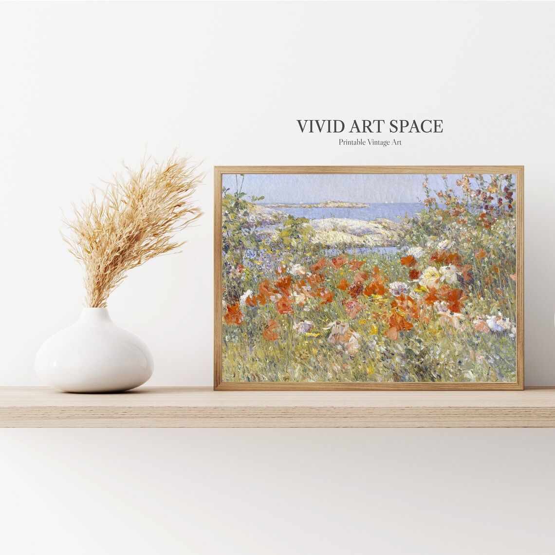 Celia Thaxter's Garden Vintage Landscape Art Print - Image 2