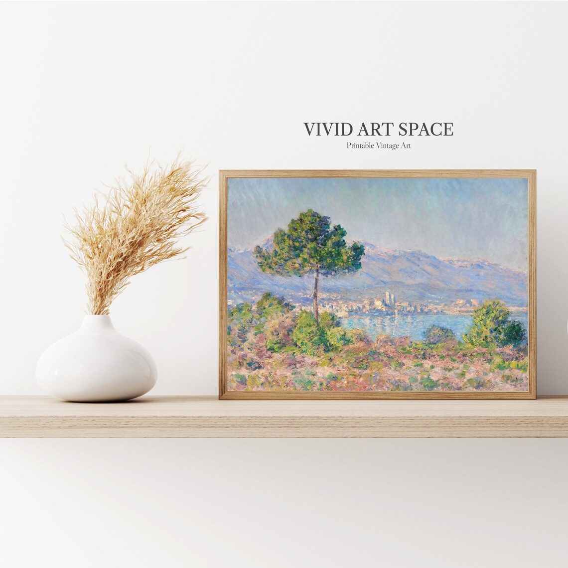 Monet Antibes Seen From Plateau Notredame, Art Print - Image 2