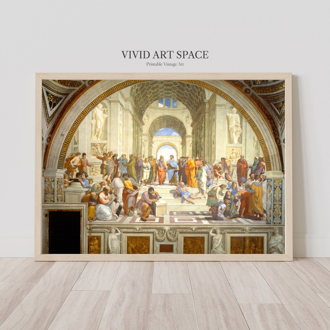 Raphael Renaissance Art Print, The School Of Athens - Image 3