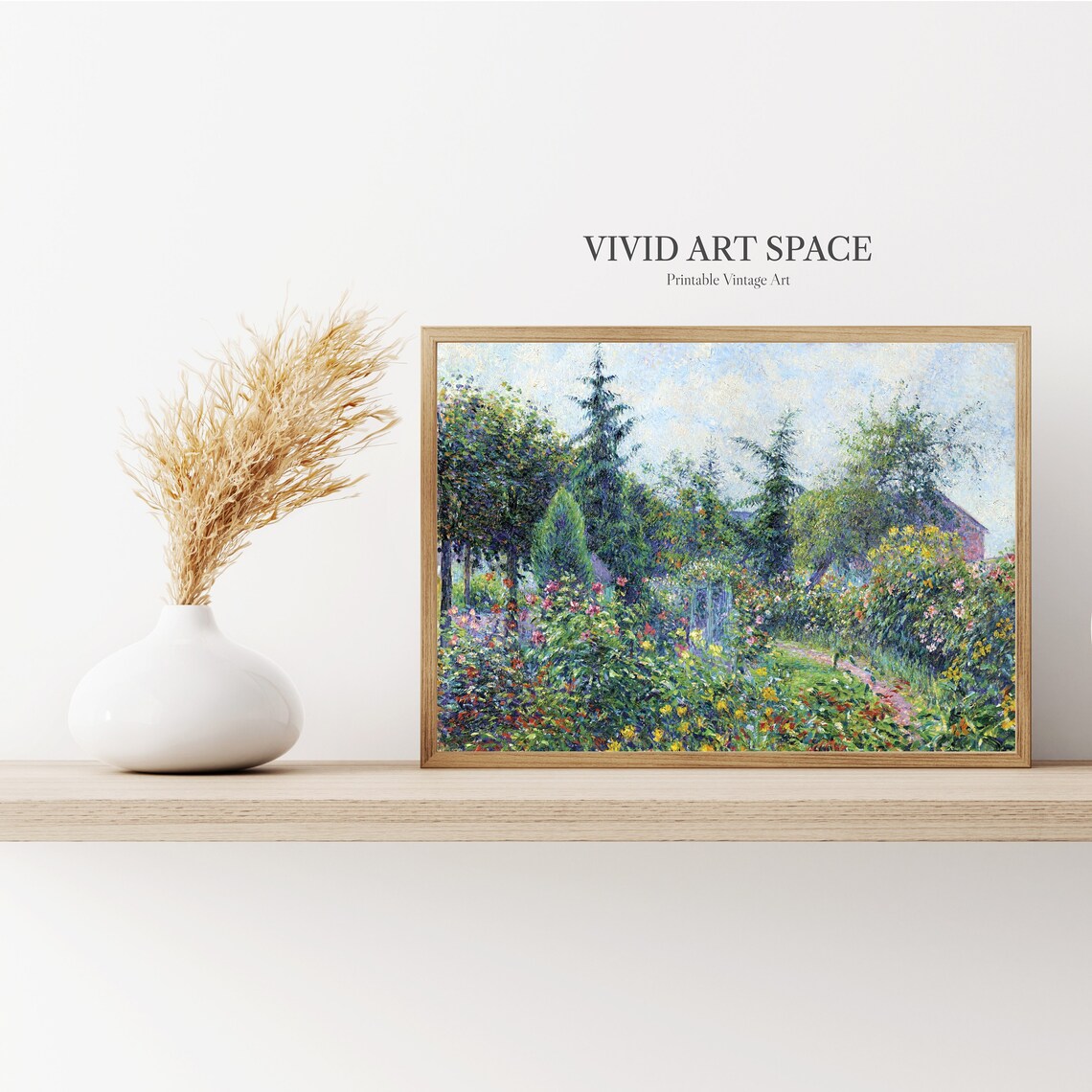 Pissarro-Inspired Garden and Chicken Coop Print - Image 2