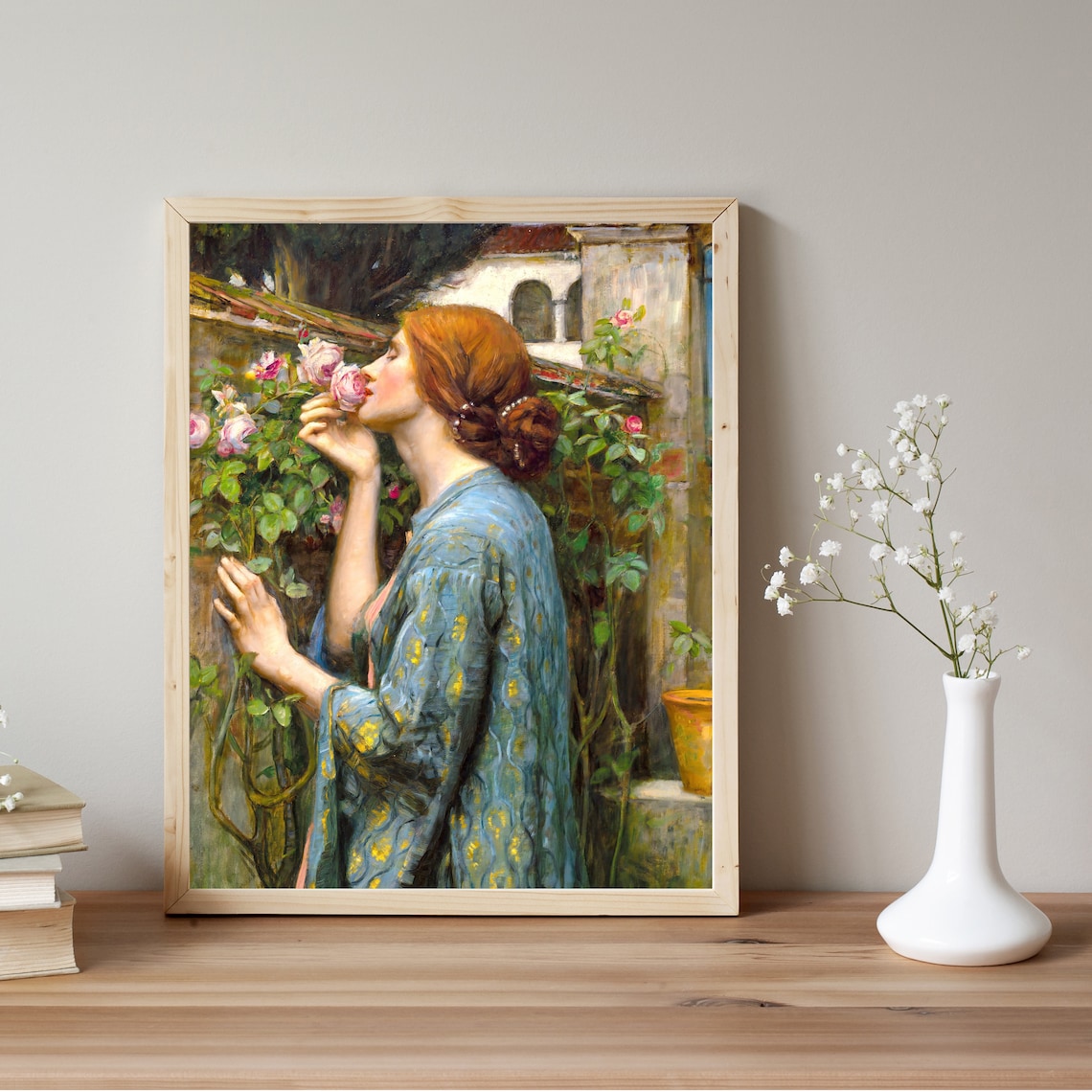 The Soul Of Rose, Pre-Raphaelite Woman Portrait Print - Image 2
