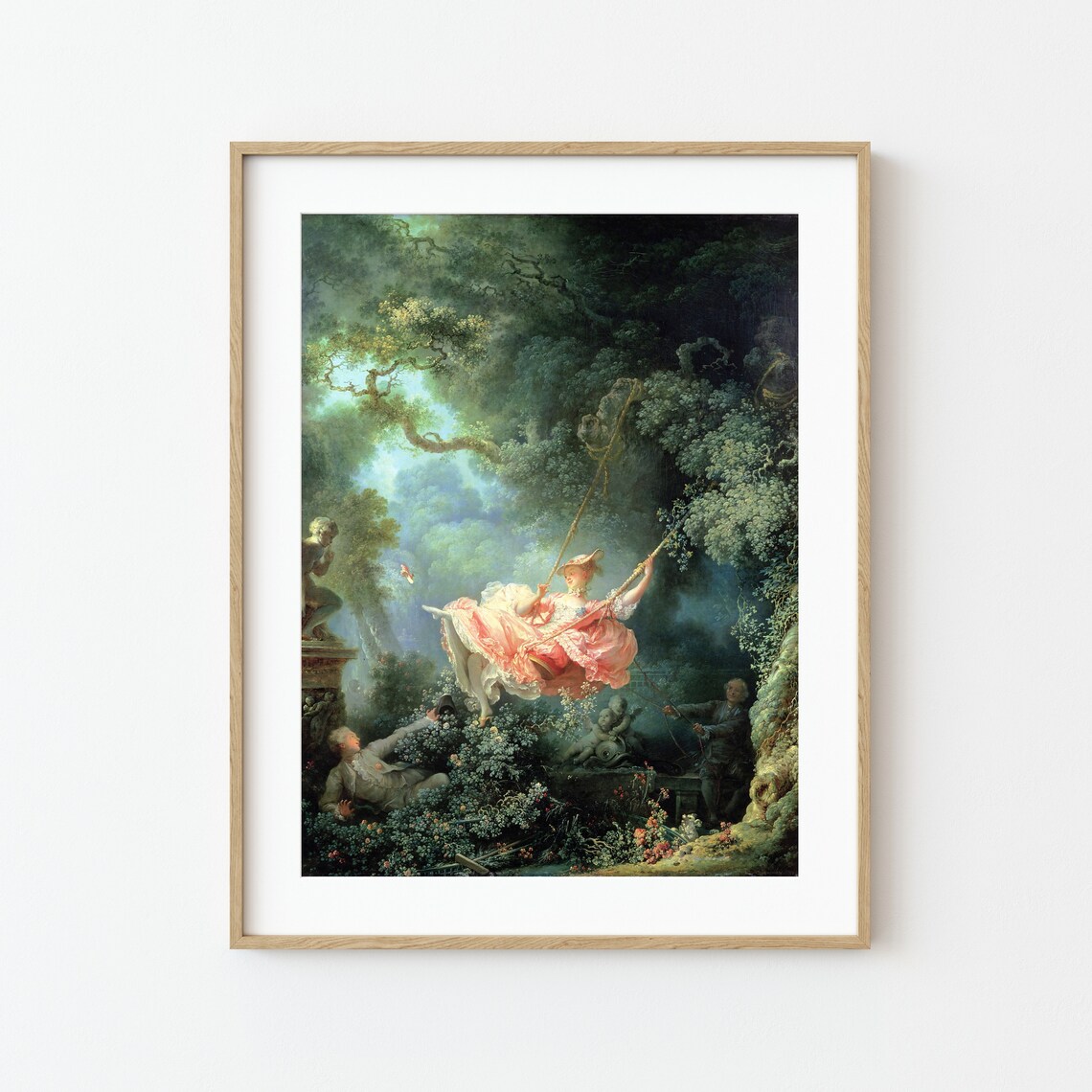 The Swing by Jean Fragonard Rococo Art Print - Image 2
