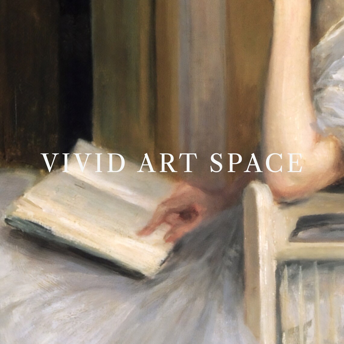 Woman Reading Vintage Victorian Portrait Art Print - Image 2
