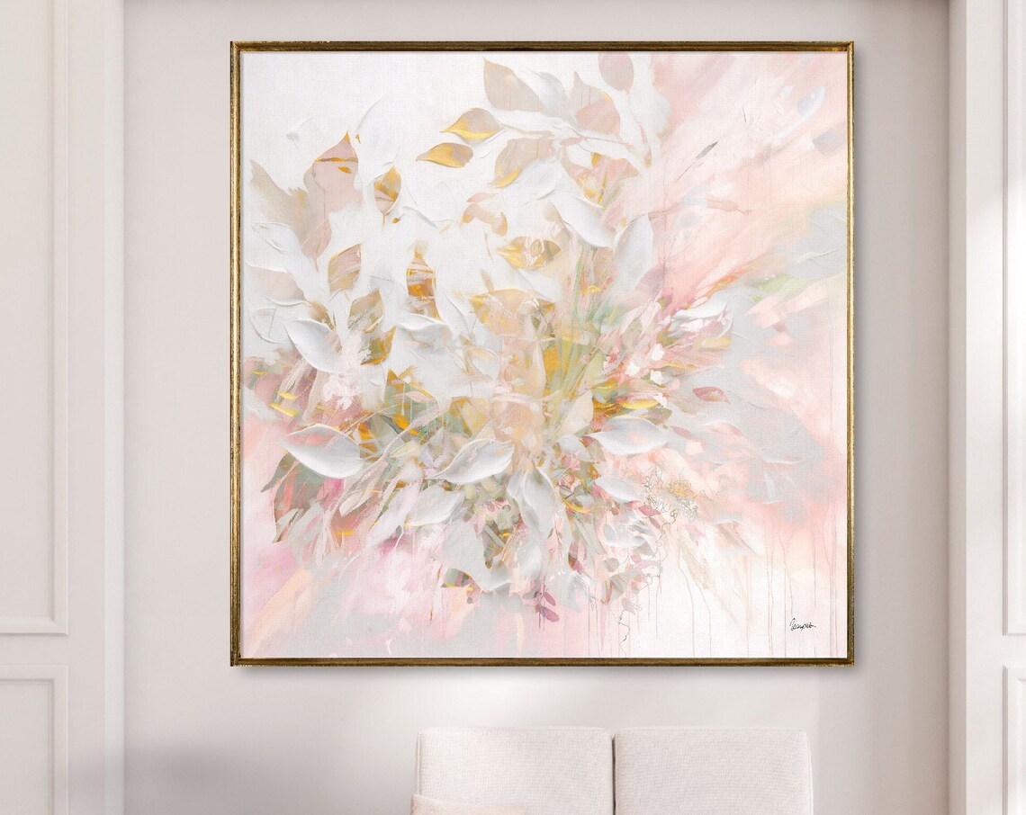 Light Pink Abstract Art Print, Minimalist Modern - Image 2