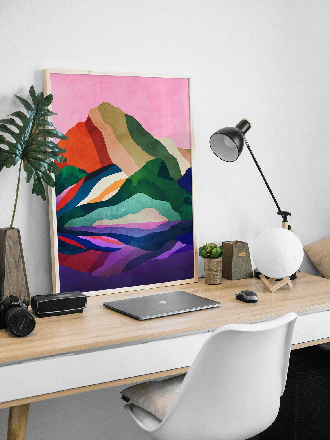 New Day Mountain Landscape Art Print - Image 3
