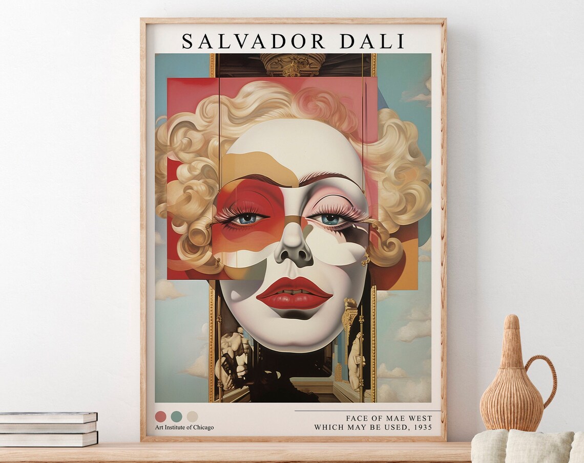 Salvador Dali Classical Art Print, Surrealist Master