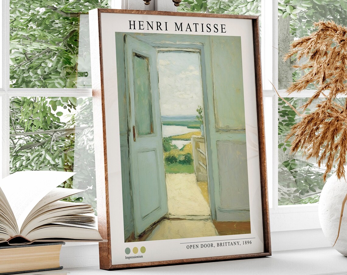 Henri Matisse Open Door Painting Art Print