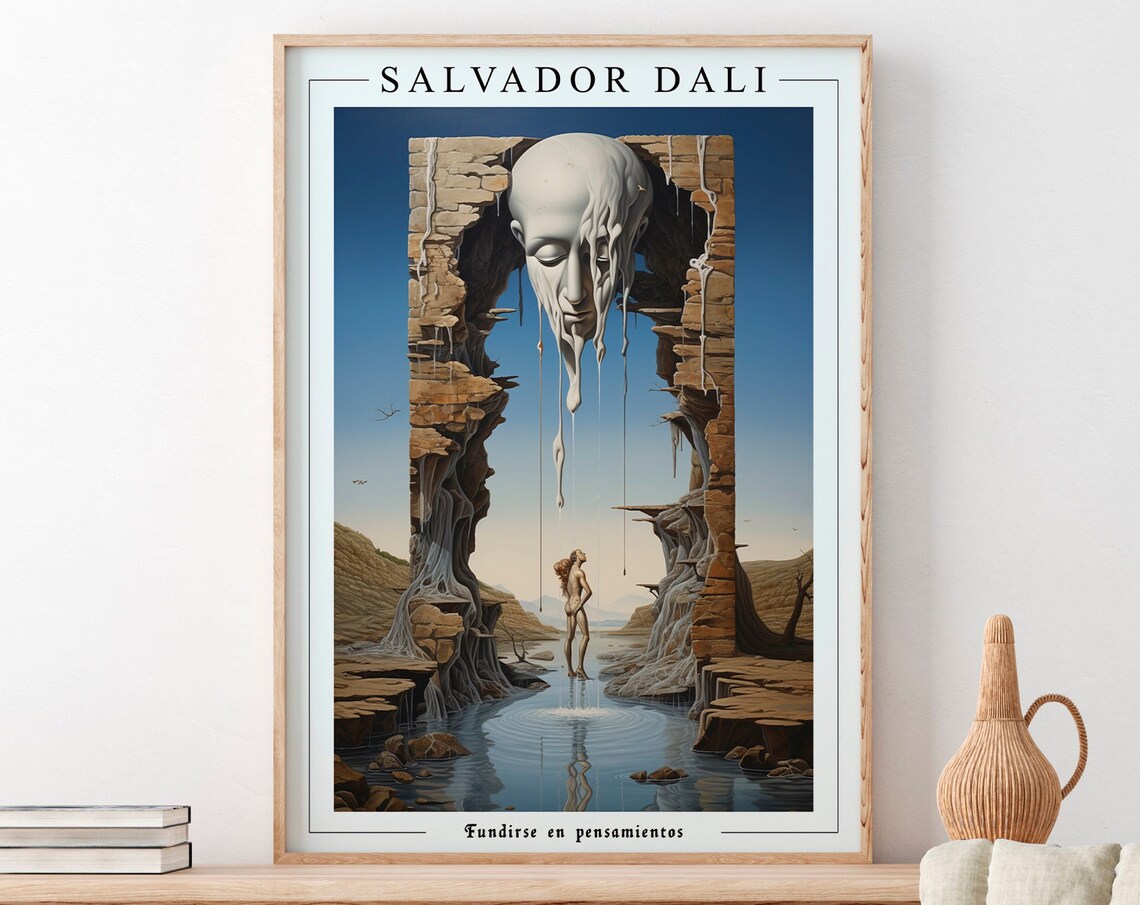 Salvador Dali Melting Thoughts Art Print