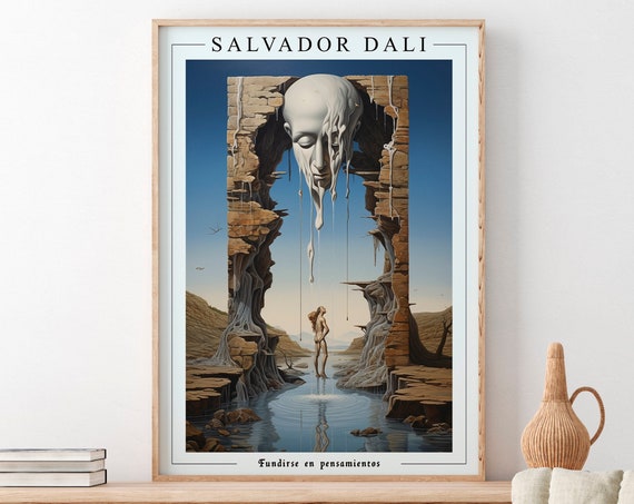 Salvador Dali Melting Thoughts Art Print