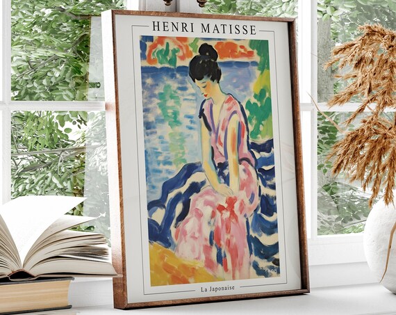 Henri Matisse La Japonaise 1906 Woman Fauvist Portrait Poster
