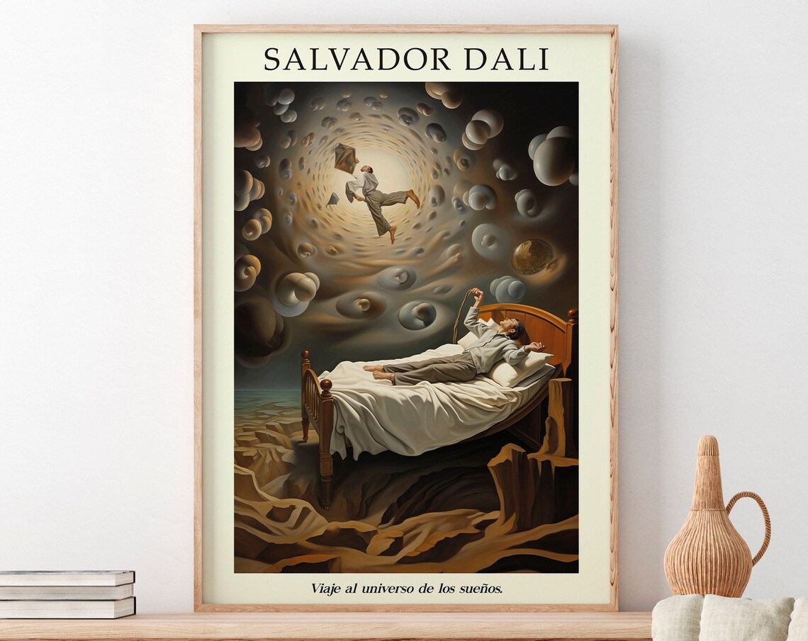 Salvador Dali Dream Universe Sleeper Surrealism Gallery Art Poster