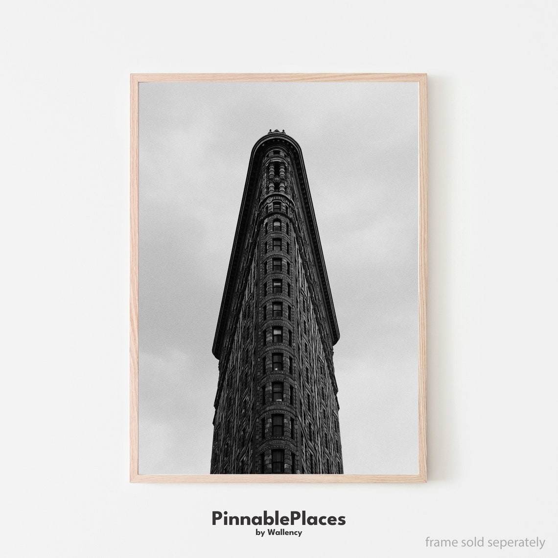 Flatiron Building Black and White Photo New York Landmark Poster