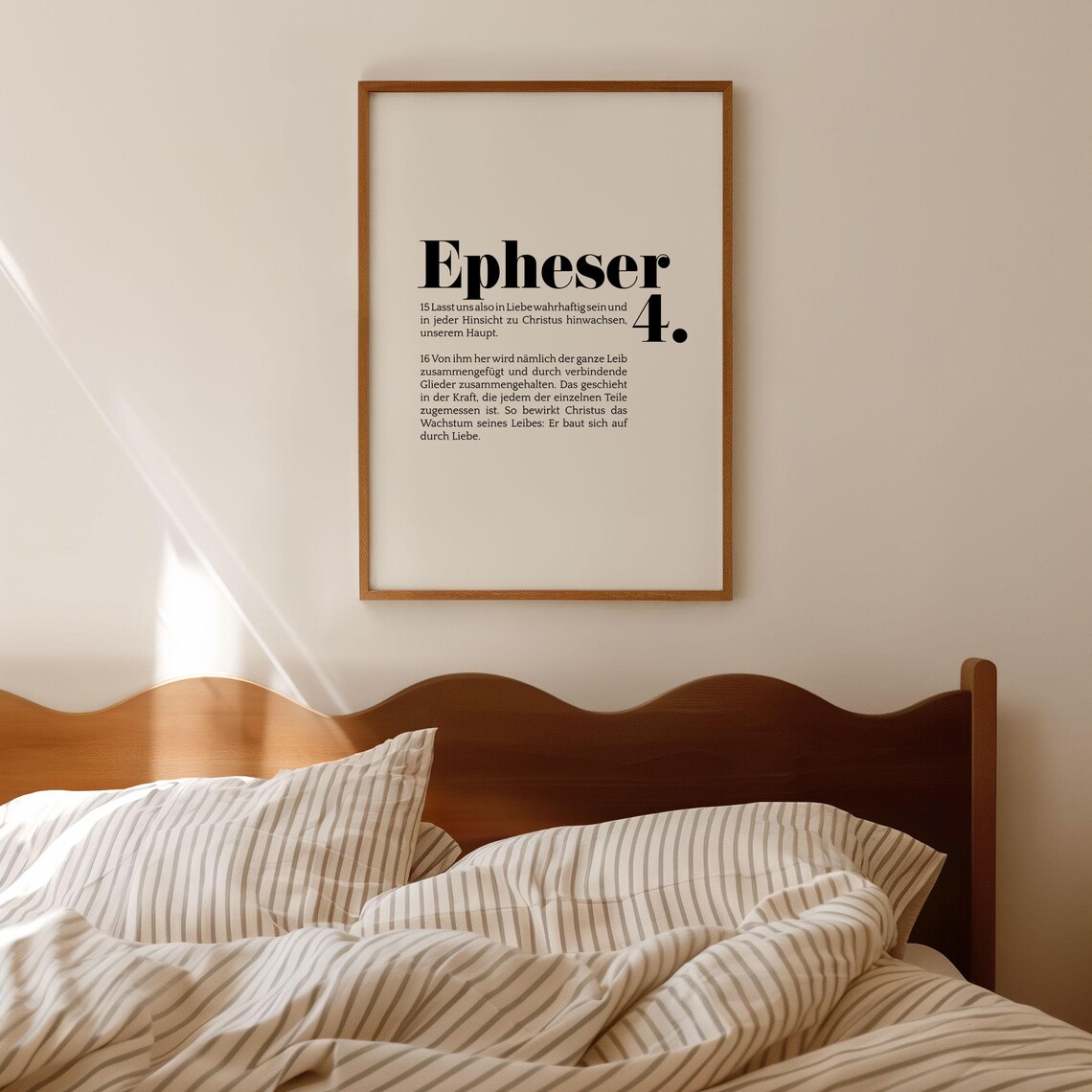 Epheser 4 Lasst Uns In Liebe Wahrhaftig Sein German Bible Verse Wall Poster - Image 3