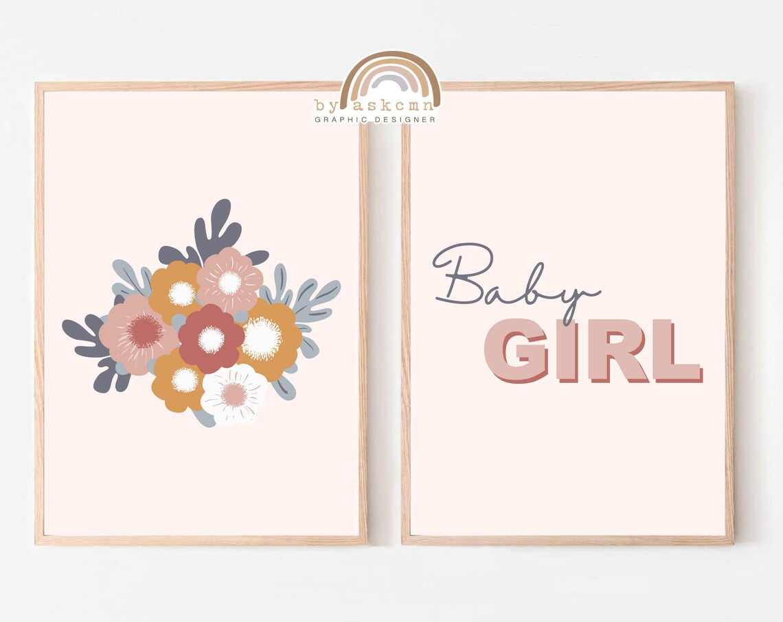 Baby Room Poster Nursery Wall Art Rainbow Boho Nursery Print Boho Wall Art Quote Poster Baby Girl Nursery Decor - Image 7