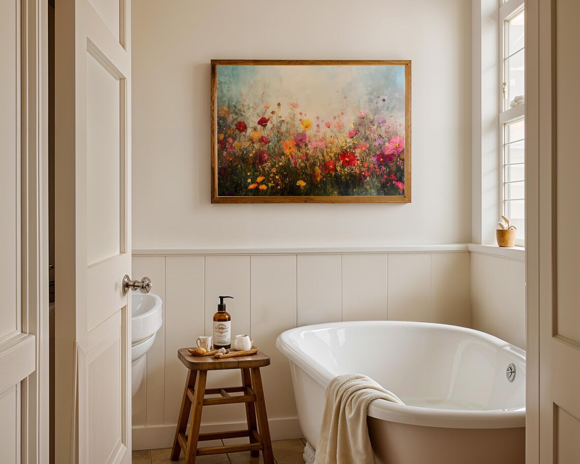 Colorful Wildflower Meadow Impressionist Floral Garden Bloom Poster - Image 2