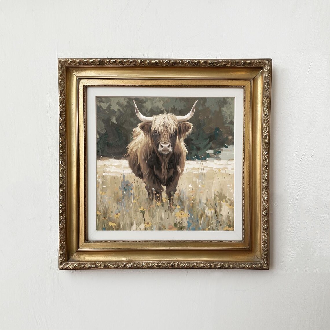 Highland Cow Print, Vintage Style Farmhouse Art - Image 3