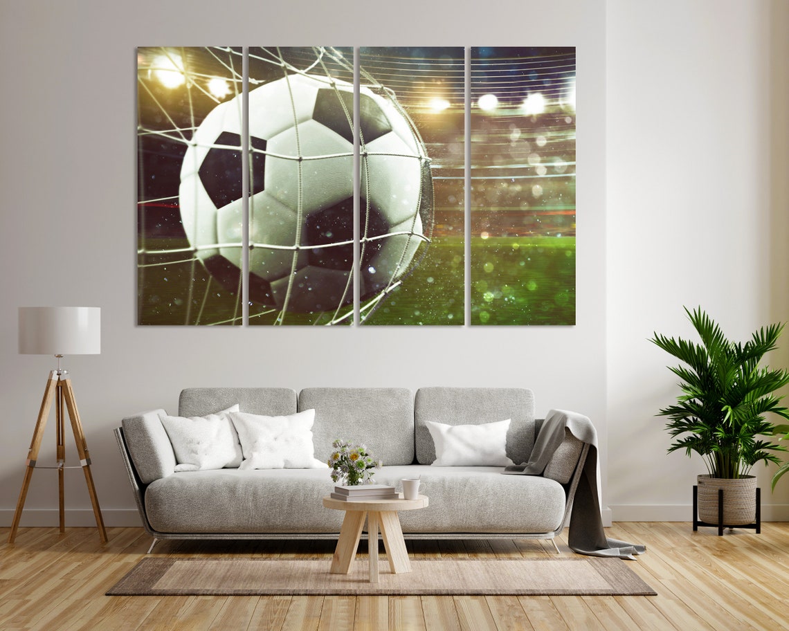 Soccer Ball Photo Print Art Football Ball Home Decor For Wall Soccer Large Art For Wall Game With Ball Pictures Art On For Gift