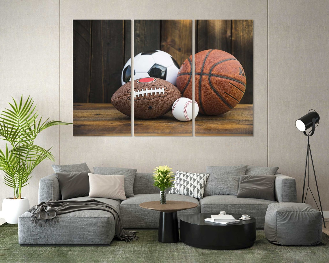 Soccer Ball Photo Print Art Baseball Home Decor For Wall Rugby Ball Large Art For Wall Basketball Ball Pictures Art On - Image 8