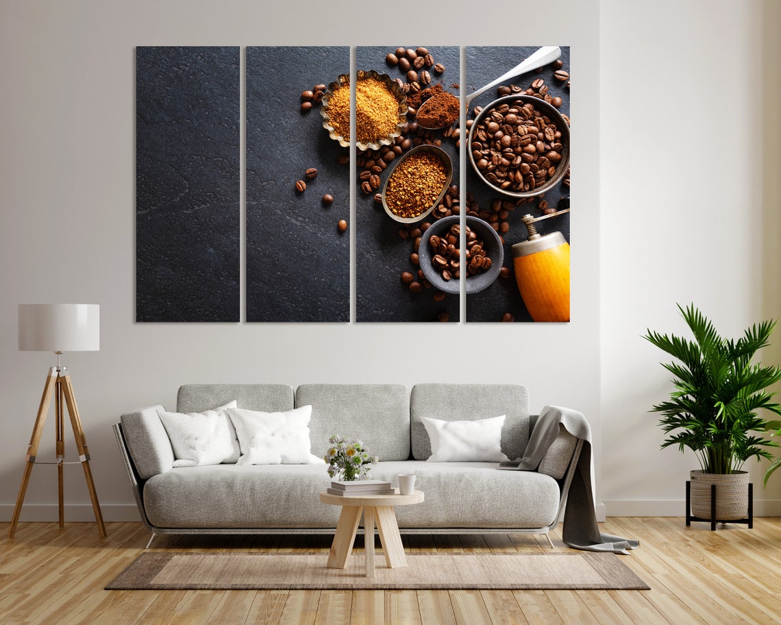 Coffee Decor For Wall Coffee Beans Print Art On Coffee Contemporary Wall Art Original Decor For Kitchen Coffee Popular Art - Image 6