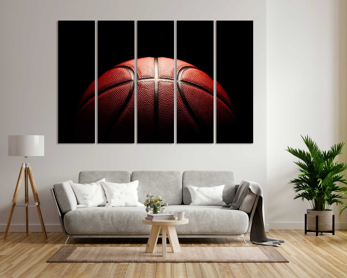 Basketball Wall Art Basketball Print Basketball Modern Home Decor Game With Ball Pictures Print Basketball Ball Close Up Decor - Image 6